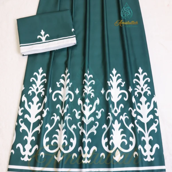 Bottle Green Bhari IKAT Rida