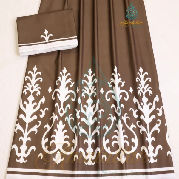 Brown Bhari IKAT Print Rida