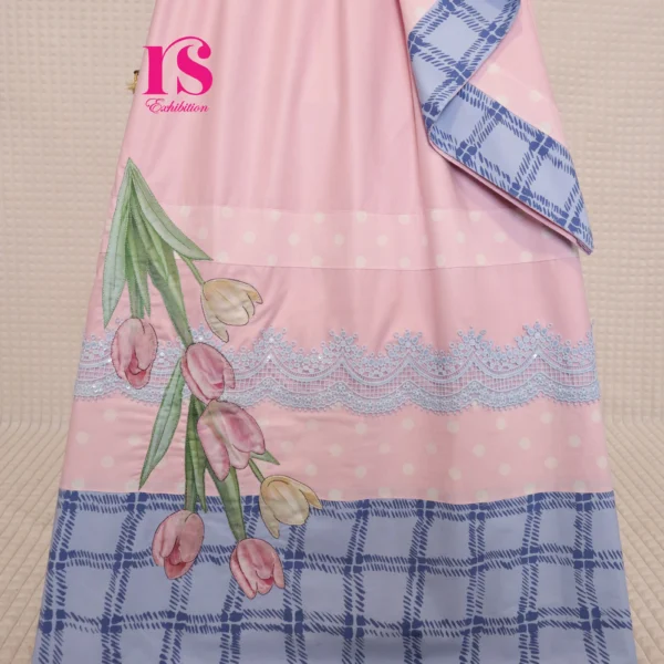 Baby Pink Patch Work Rida