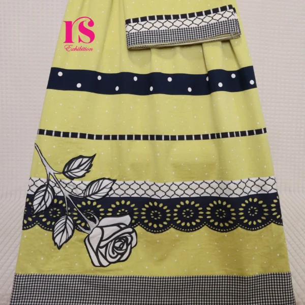 Imported Cotton Green Patch Work Rida