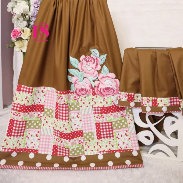 Brown Cross Stitch Bunch Rida