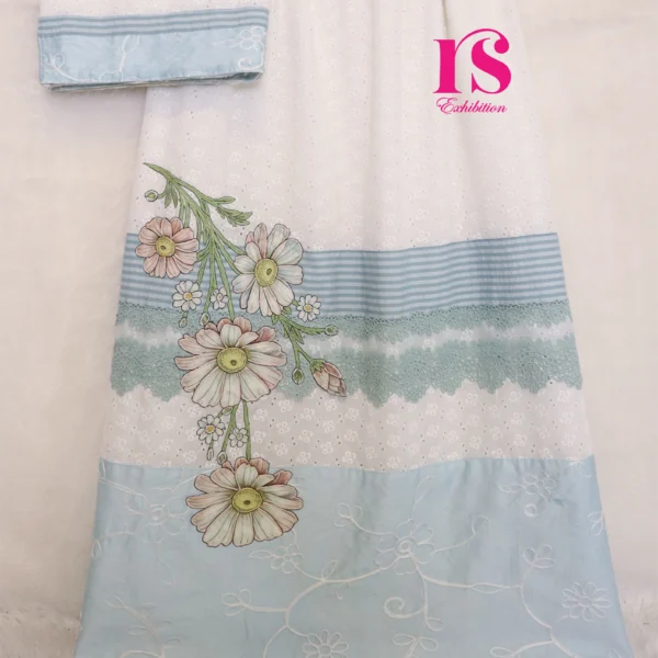 White Chicken Smart Falling Patch Work Rida