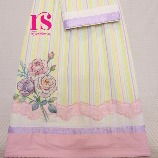 Multi Color Crush Patch Work Rida