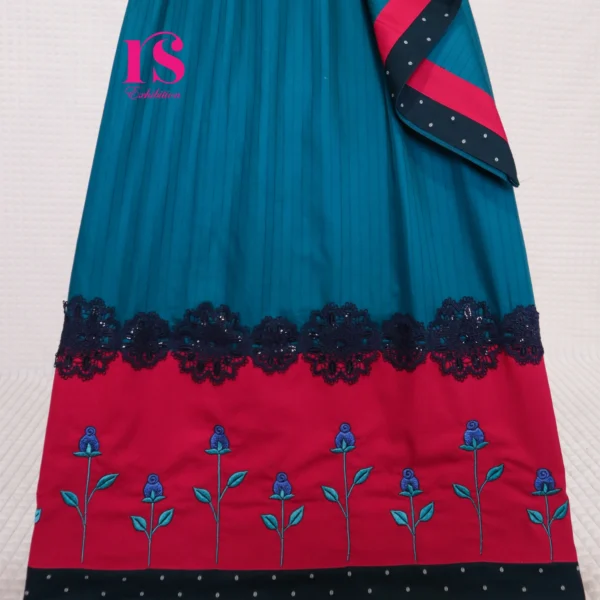Imported Cotton Rida With Cute Embroidery Work