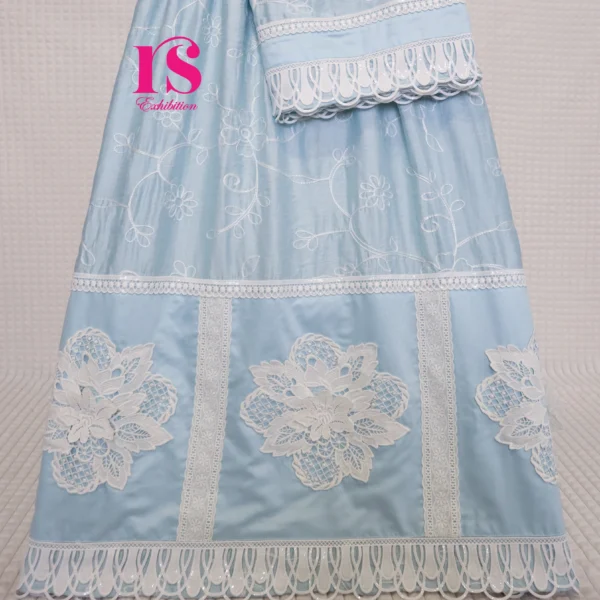 Greyish Blue Beautiful Bhari Rida