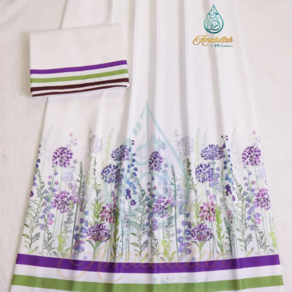 White Floral GARDEN PARTY Print Rida