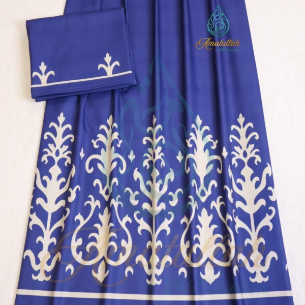 Navy Blue Bhari IKAT Print Rida