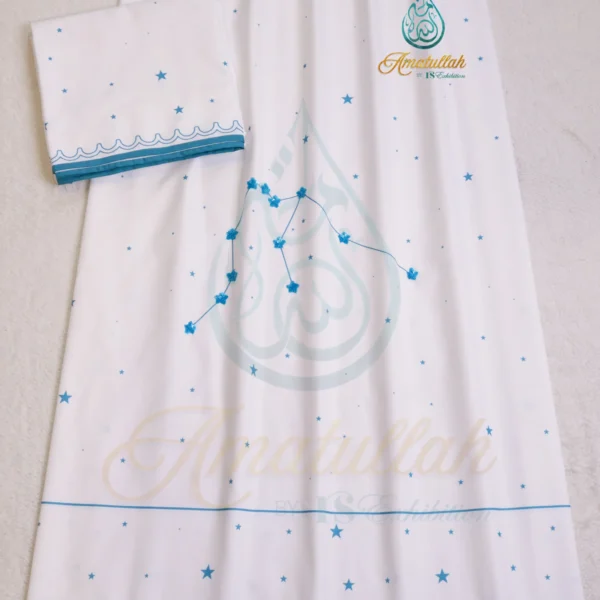 White Zodiac Sign AQUARIUS Print Rida