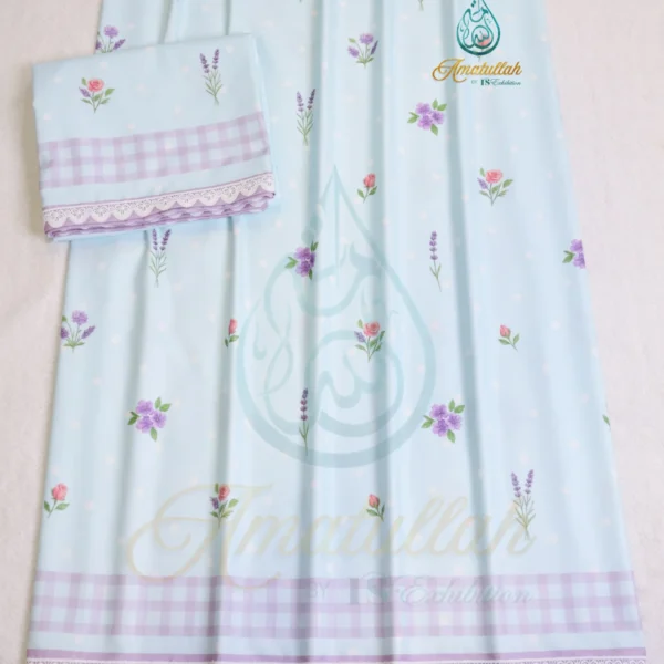 Pastel Blue LAVENDER Print Rida